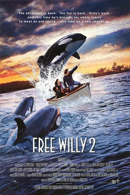 Free Willy 2: The Adventure Home film posteri